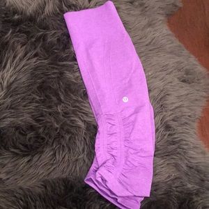 Purple Lululemon crops